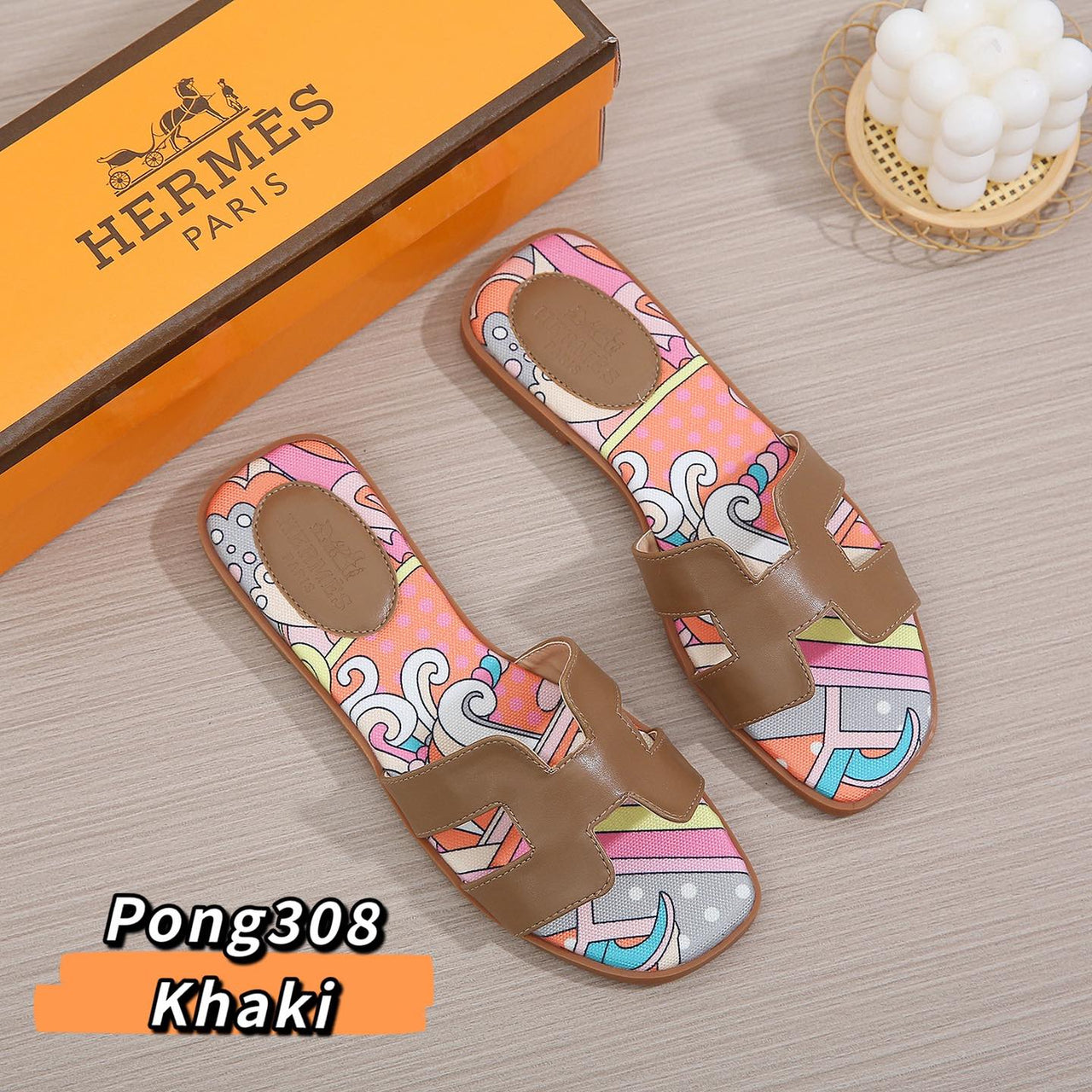 H308 Oran Printed Sandals