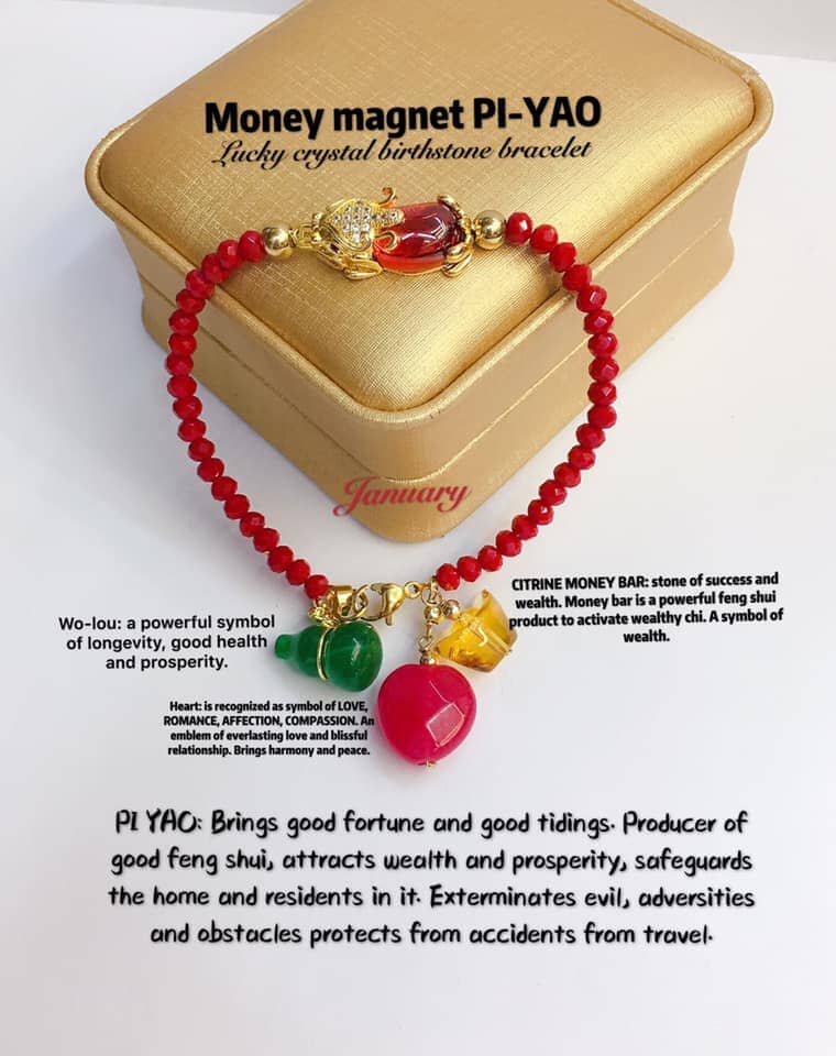Lucky Money Magnet PI-YAO BIRTHSTONE Bracelet