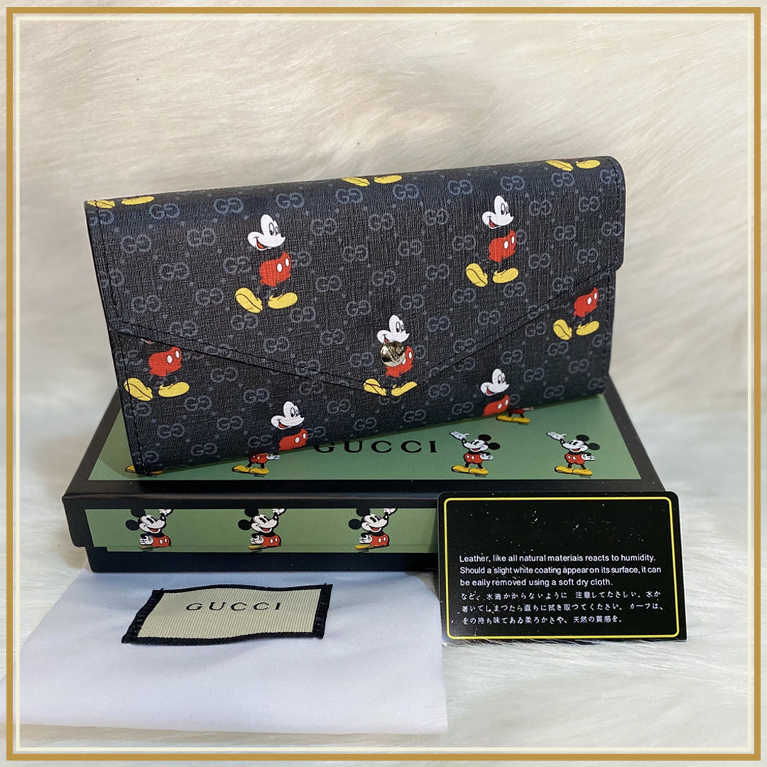 GG61705 Mickey Long Flap Wallet