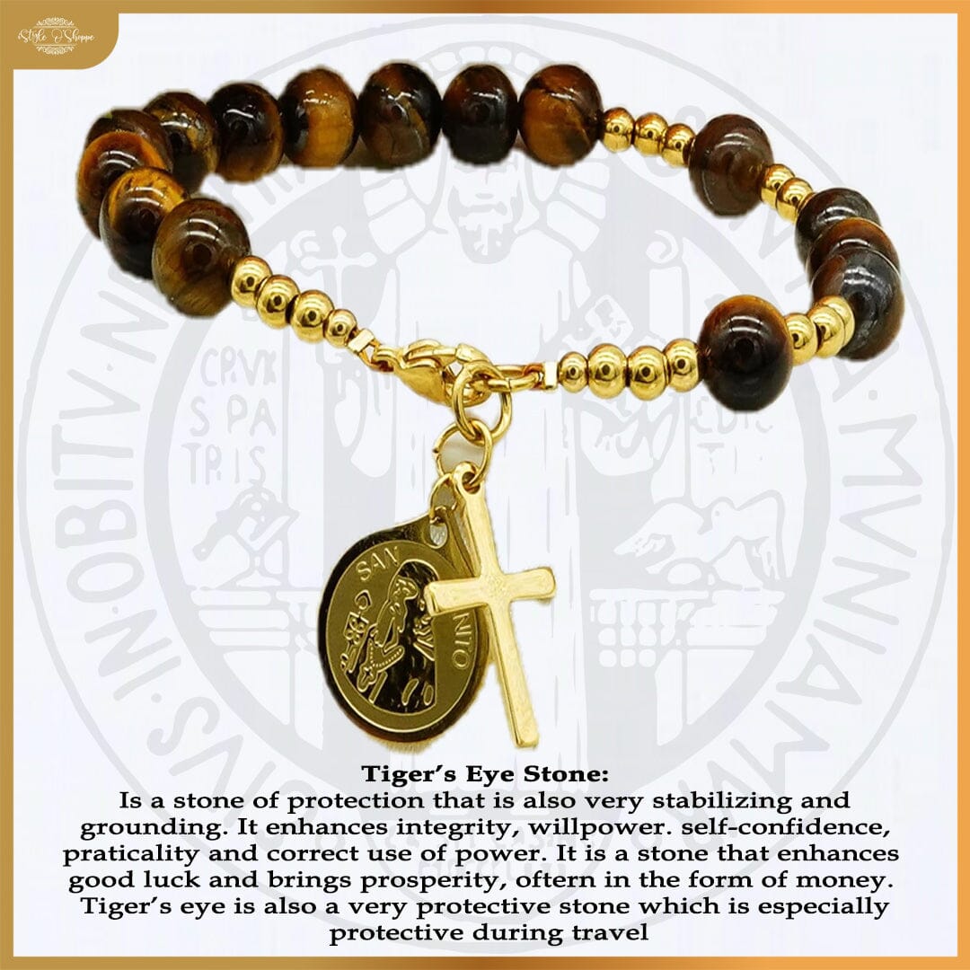 San Benito Gemstone Rosary Bracelet