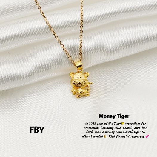 Lucky Money Tiger Necklace